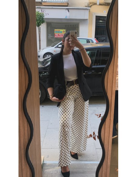 PANTALÓN LUNARES LYCRA PALAZO
