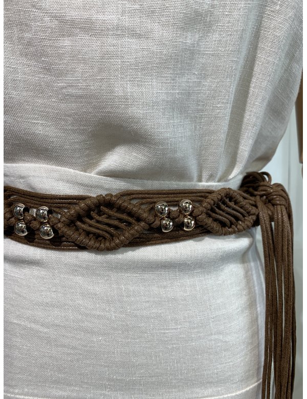 CINTURÓN CUERDA BOLITAS