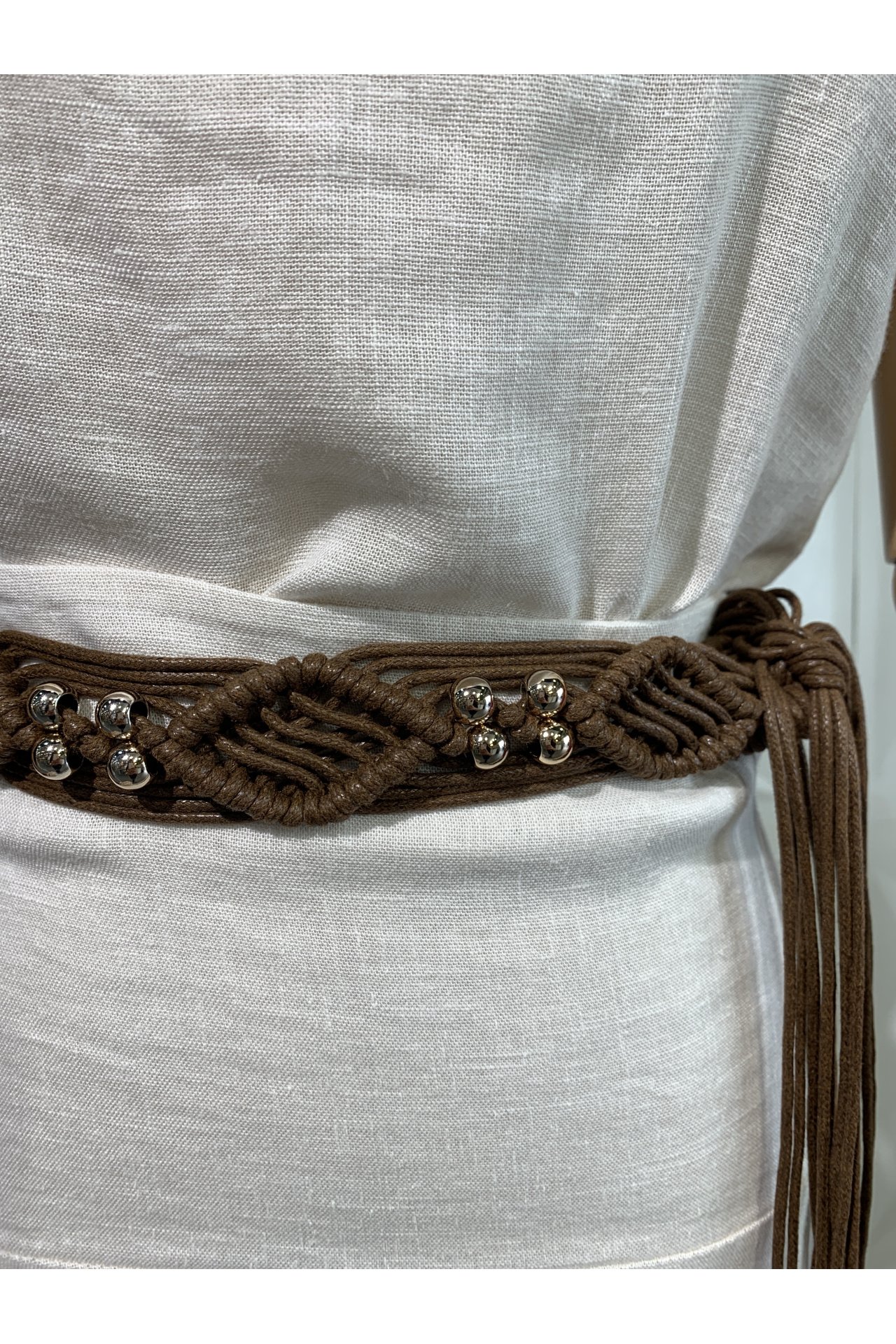 CINTURÓN CUERDA BOLITAS