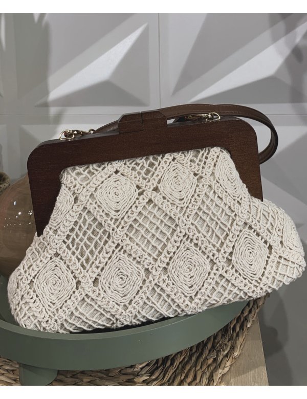 CARTERA MADERA CROCHET