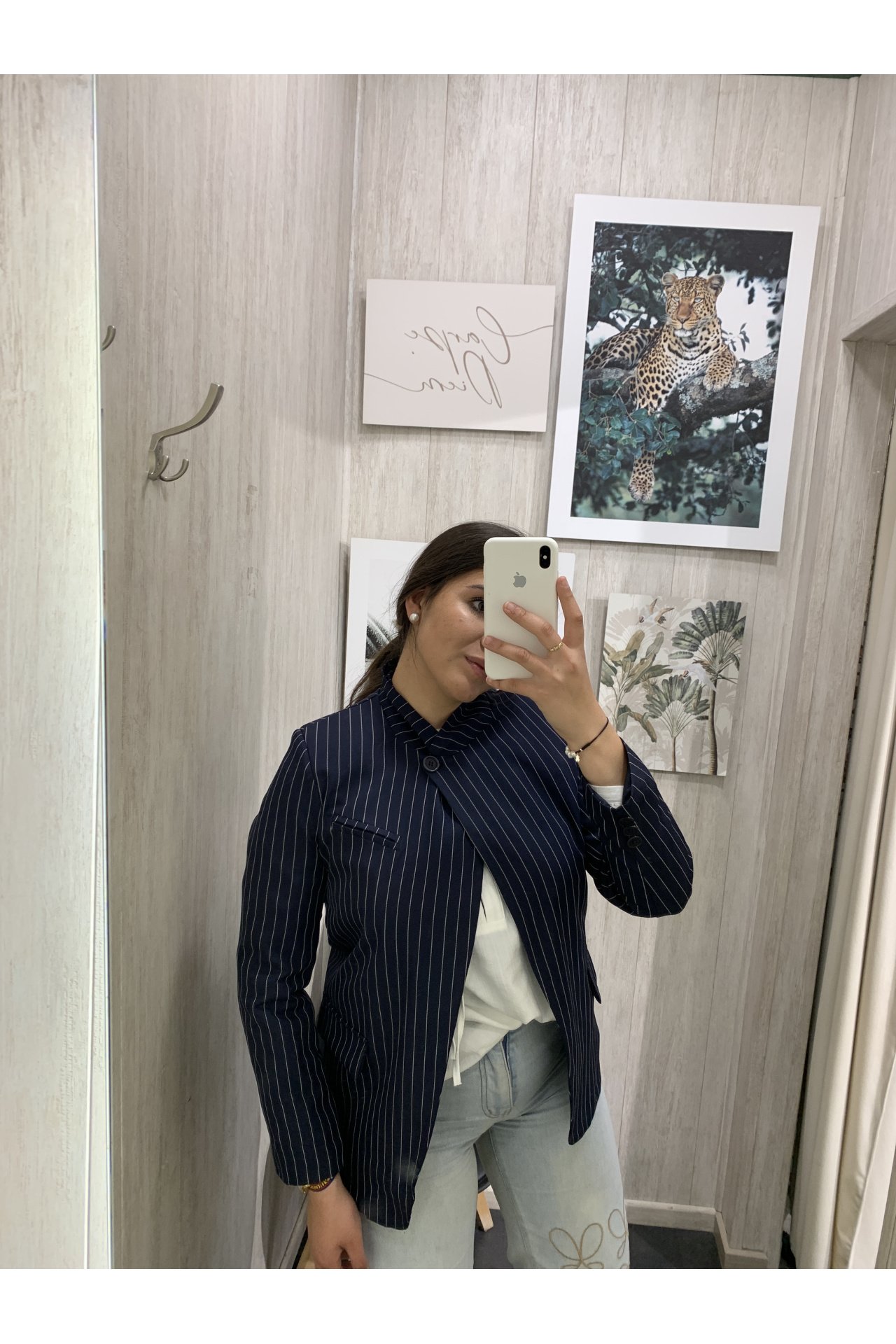BLAZER RAYAS BOTÓN