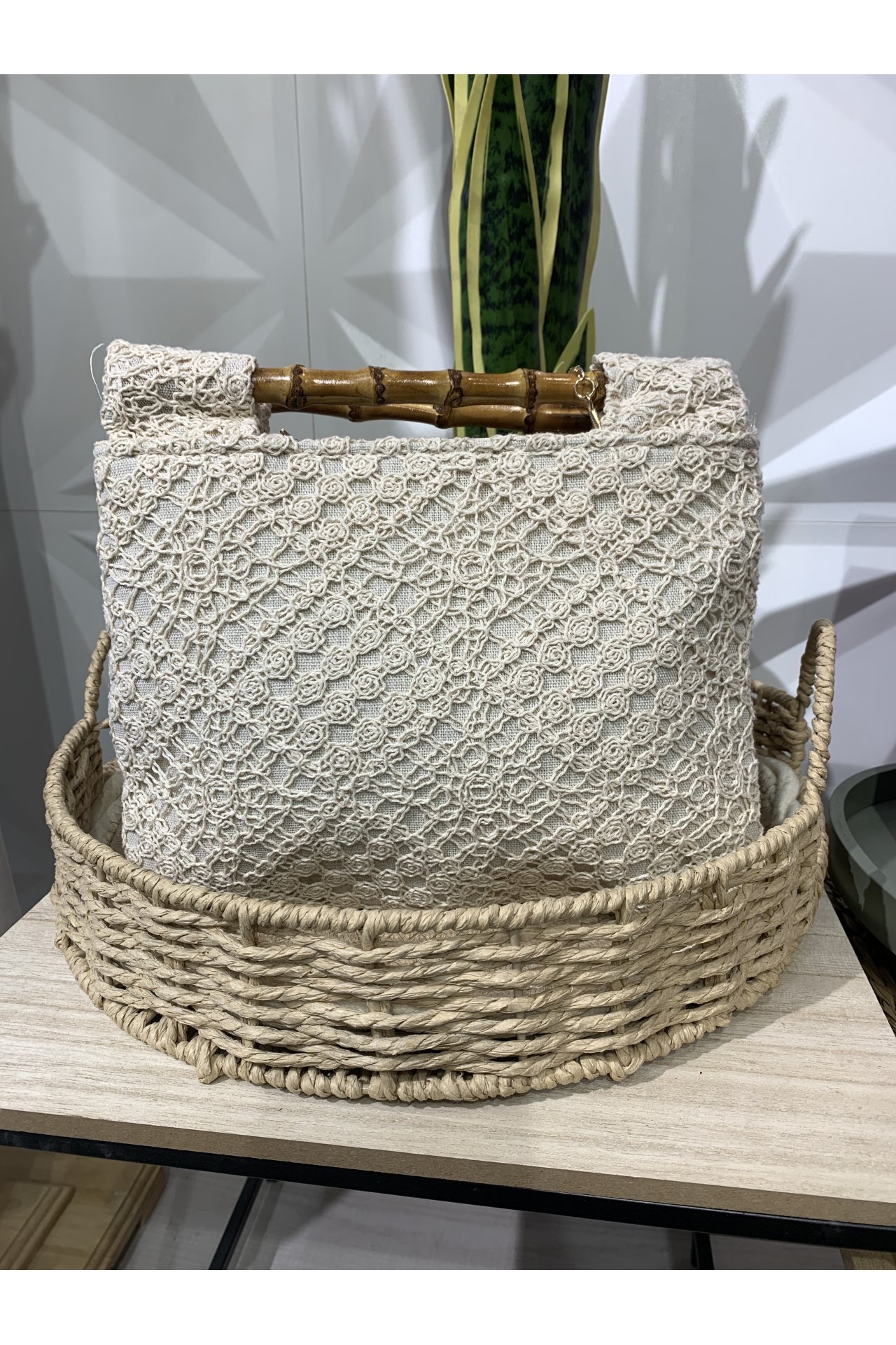 CARTERA CROCHET BAMBÚ