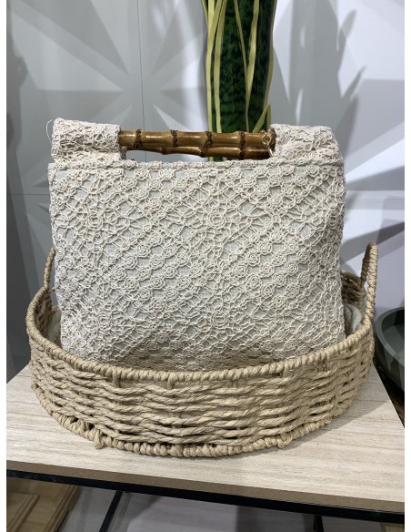 CARTERA CROCHET BAMBÚ