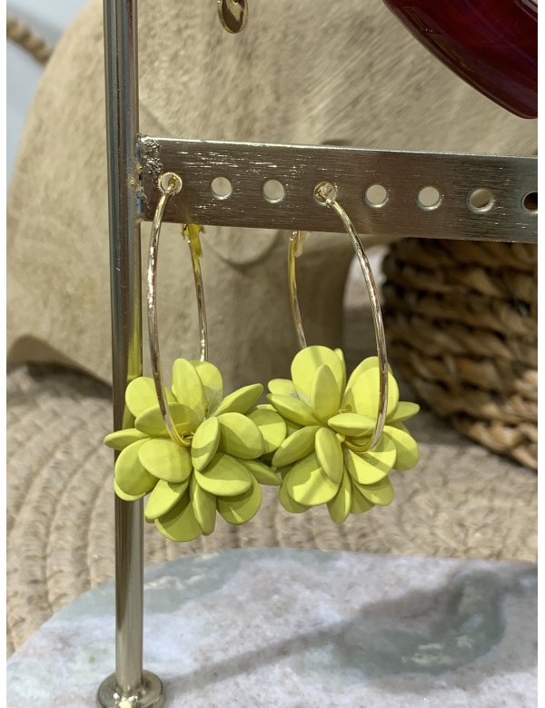 PENDIENTE ARO FLOR 2