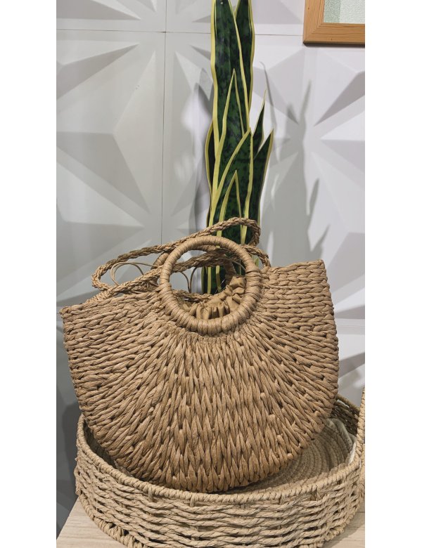 BOLSO BANDOLERA OVALADO RAFIA