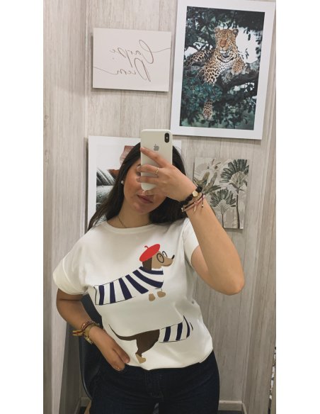 CAMISETA TECKEL GAFAS