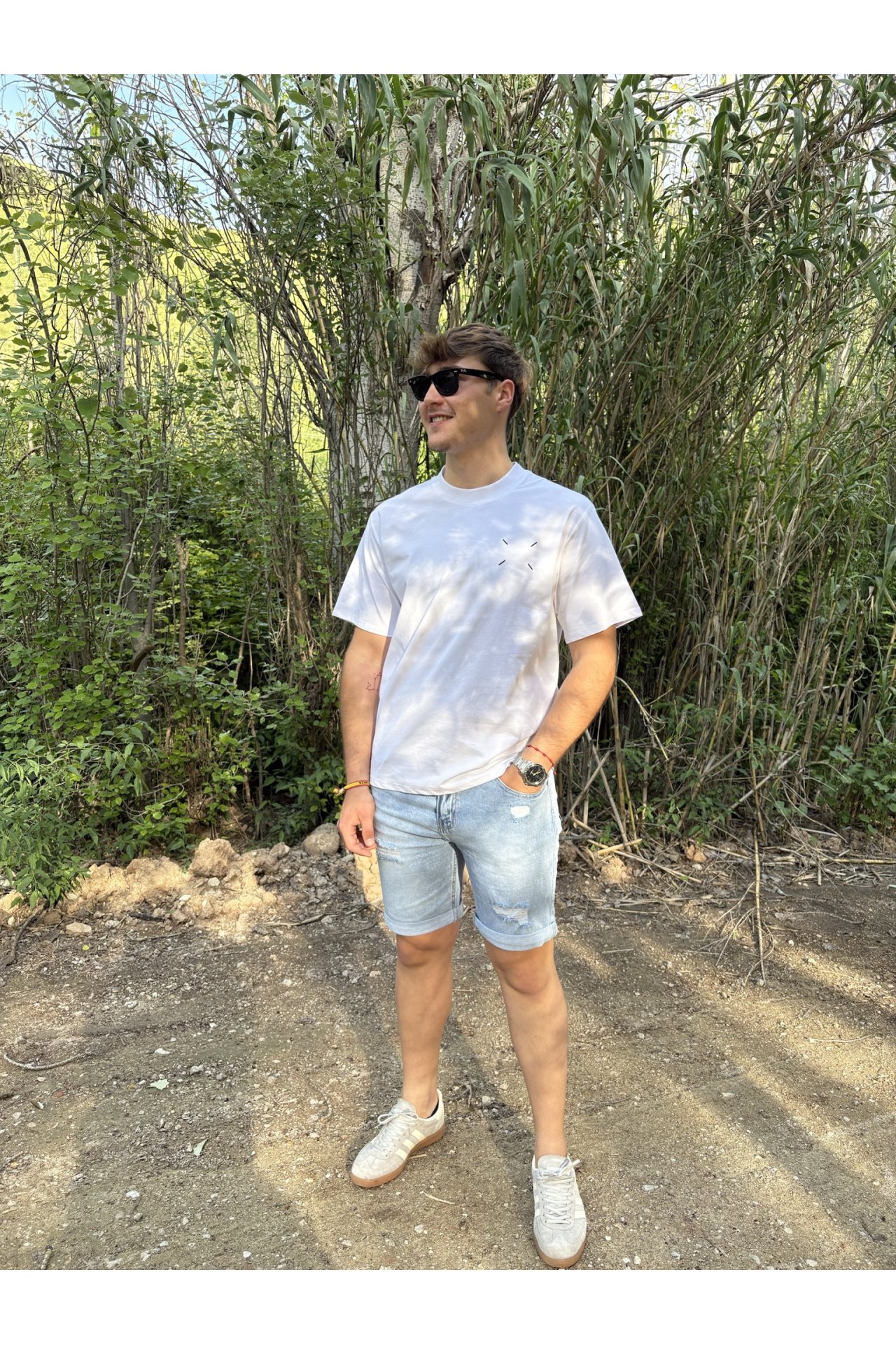 BERMUDA DENIM EFECTO ROTO DARÍO