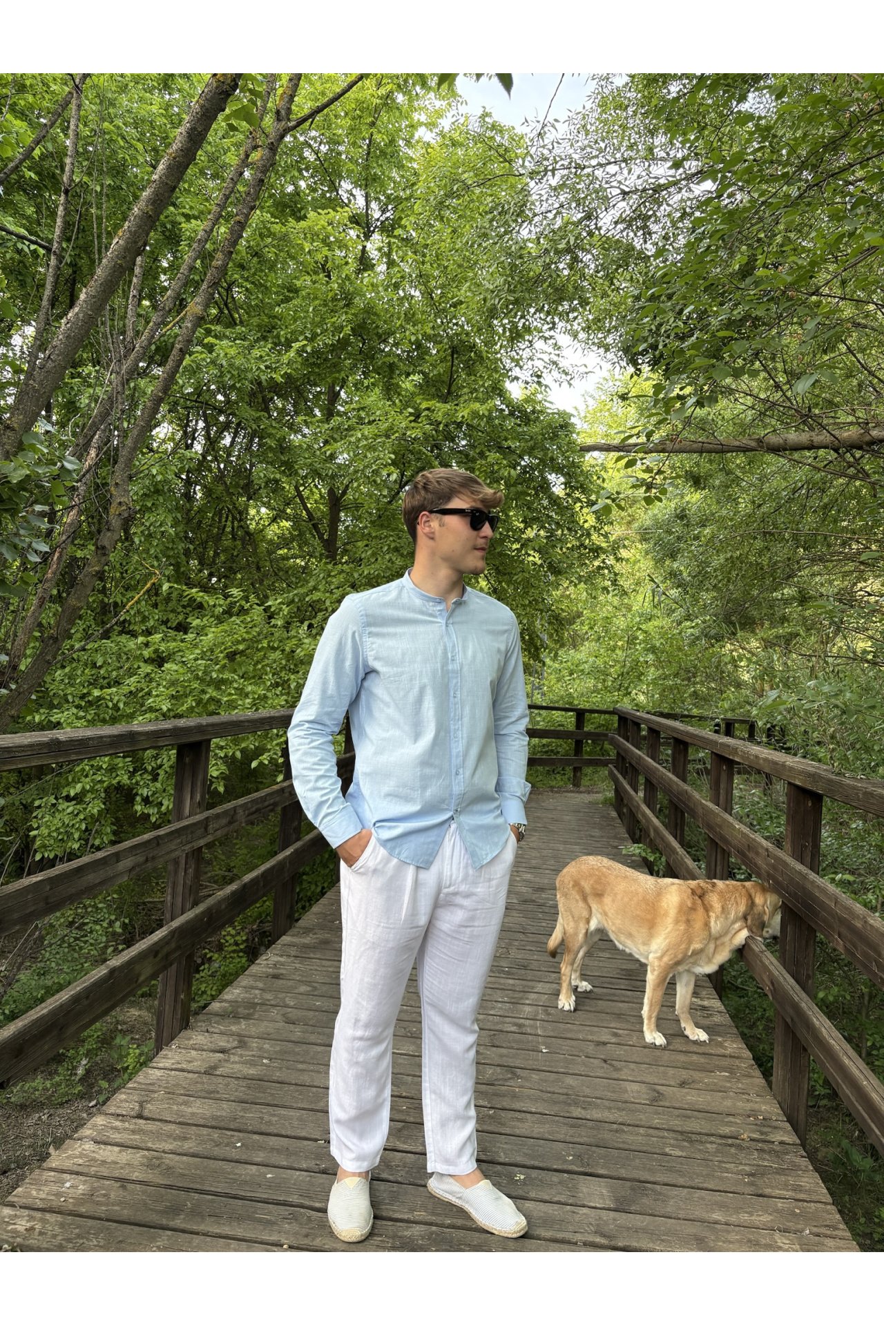 PANTALÓN CHINO LINO DANIEL BLANCO