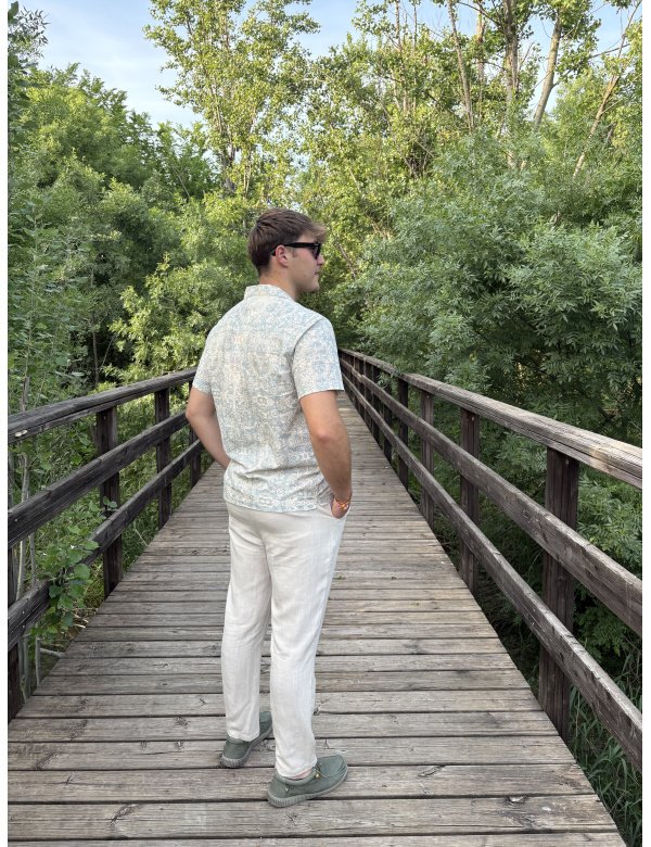 PANTALÓN CHINO LINO DANIEL BEIGE 2