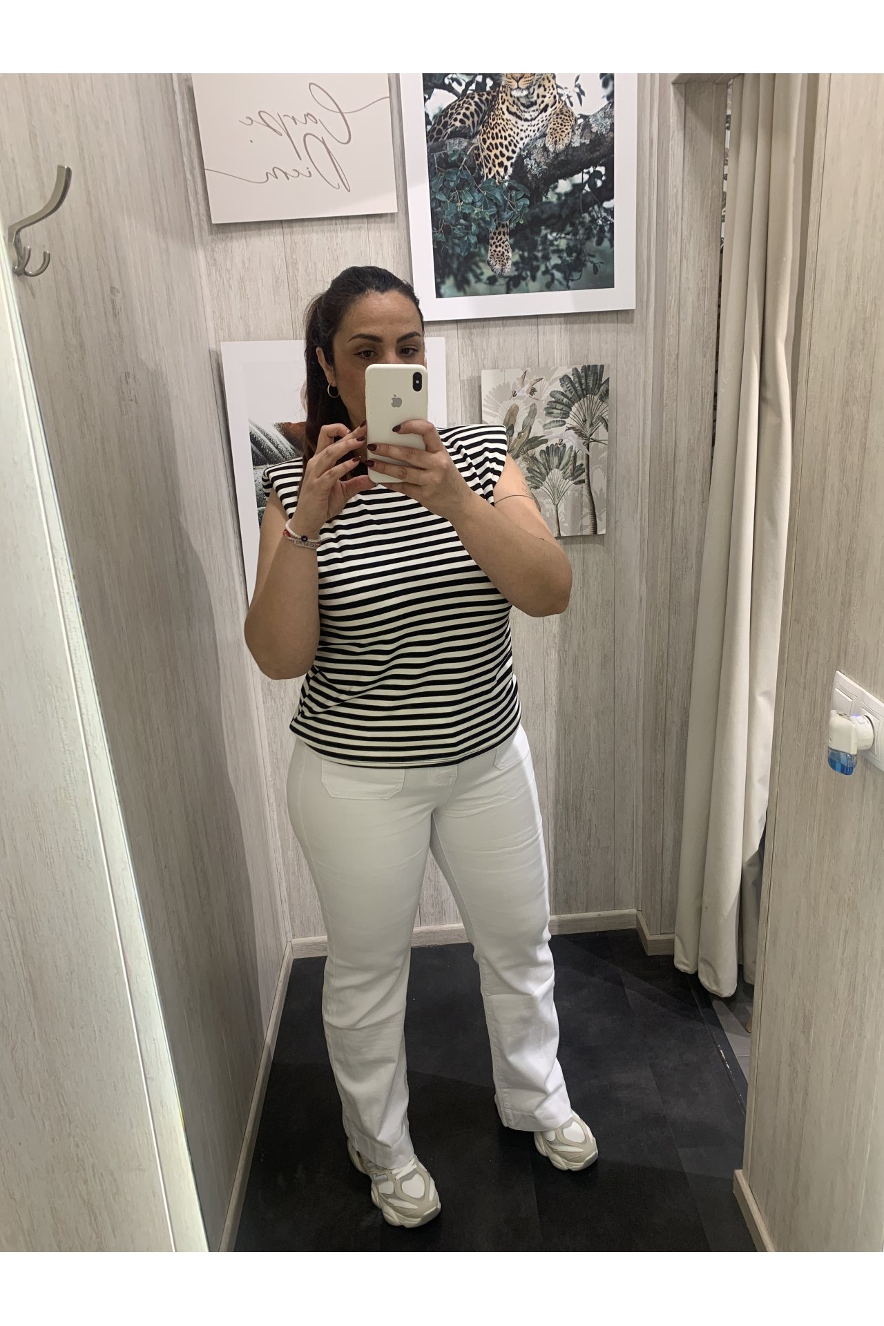 JEANS WIDE BOLSILLOS VUELTA BLANCO