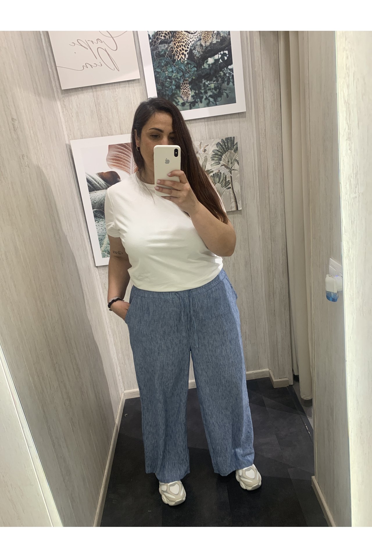 PANTALÓN FLUIDO EFECTO LINO