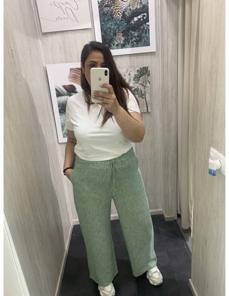 PANTALÓN FLUIDO EFECTO LINO