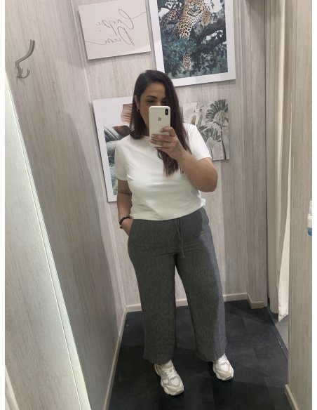 PANTALÓN FLUIDO EFECTO LINO