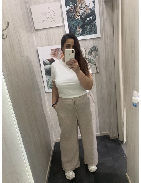 PANTALÓN FLUIDO EFECTO LINO