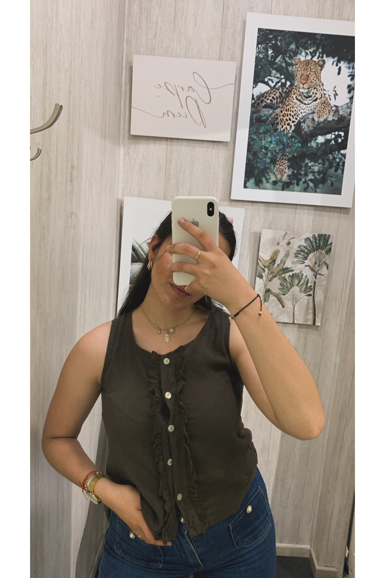 TOP LINO TIRA BORDADA