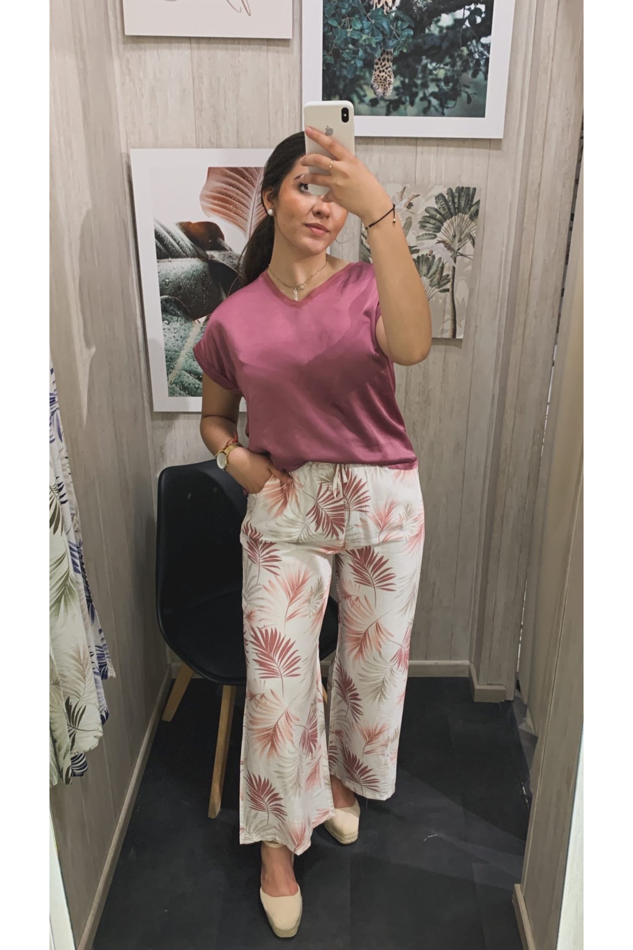 PANTALÓN FLUIDO PALMERAS