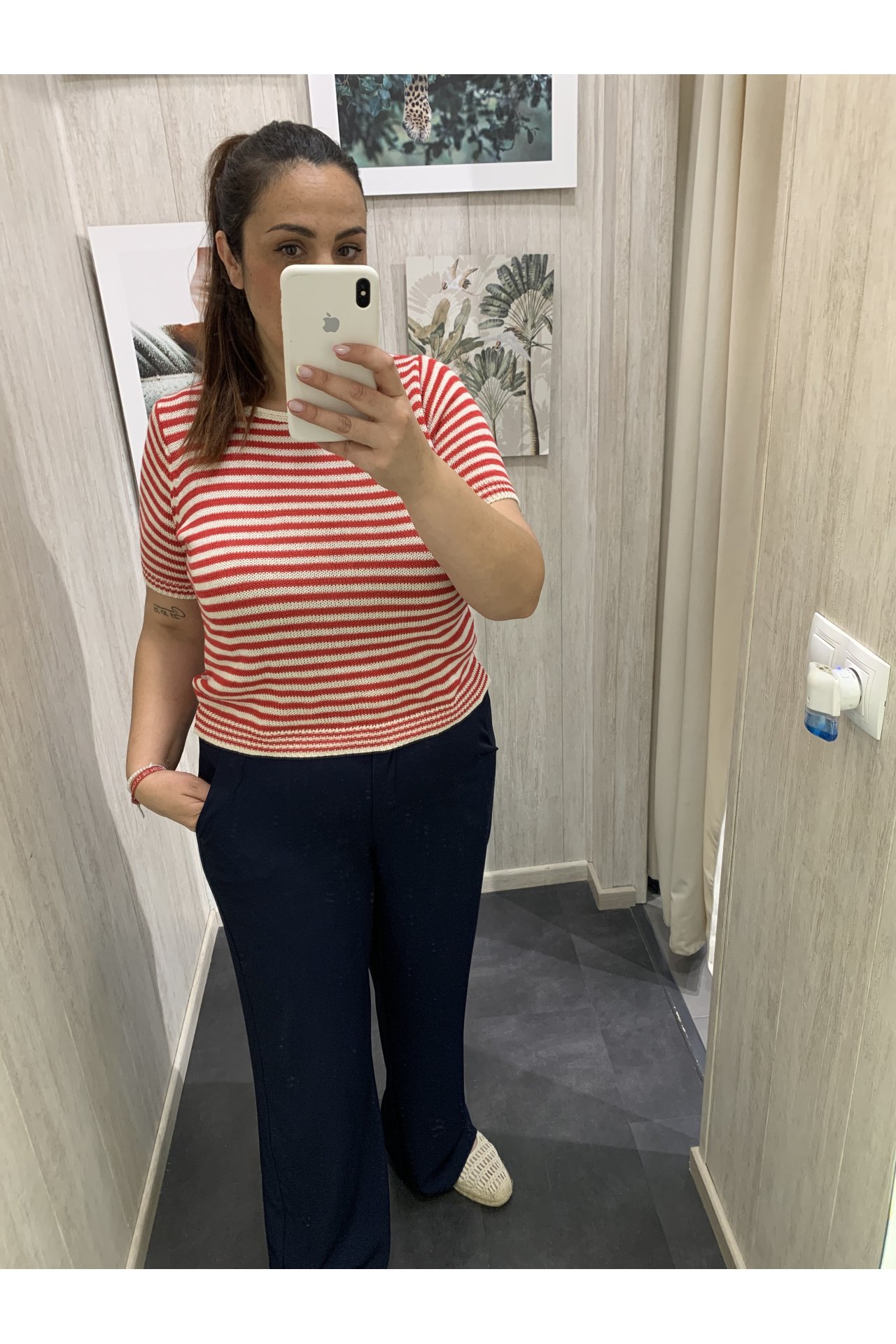 JERSEY HILO RAYAS FINAS MANGA CORTA