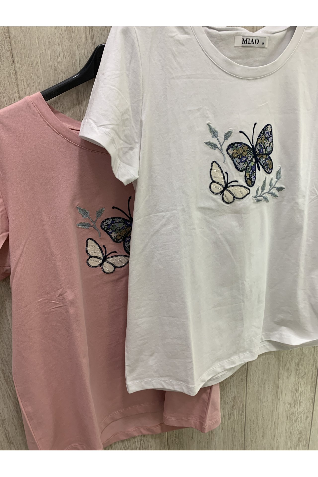 CAMISETA MARIPOSA MANGA CORTA