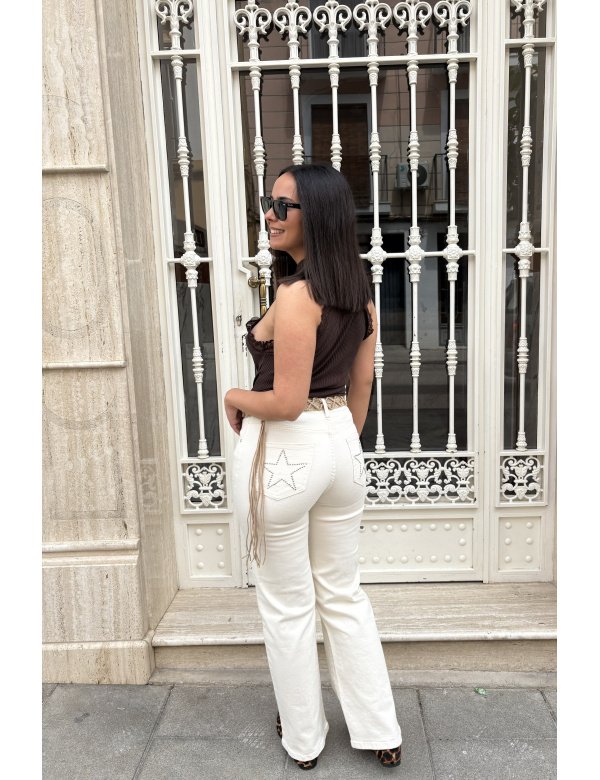 JEANS WIDE LEG ESTRELLA TACHUELAS