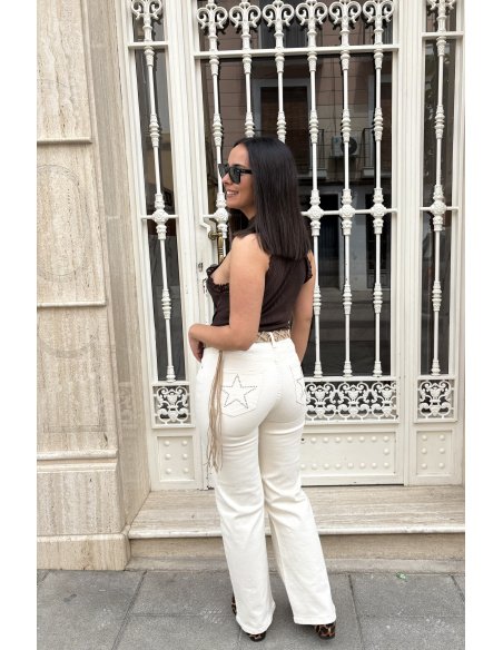 JEANS WIDE LEG ESTRELLA TACHUELAS