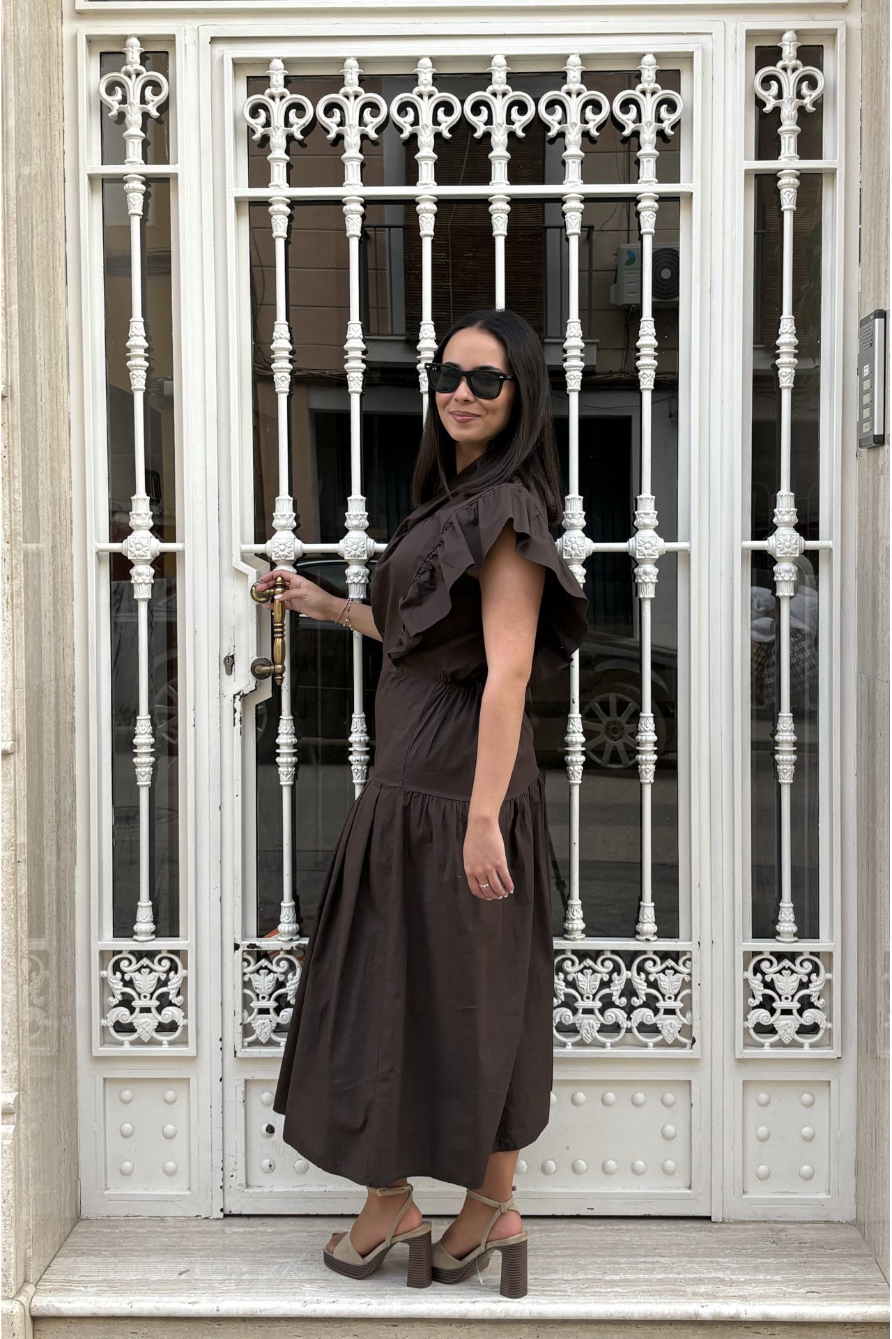 VESTIDO VOLANTE CRUZADO