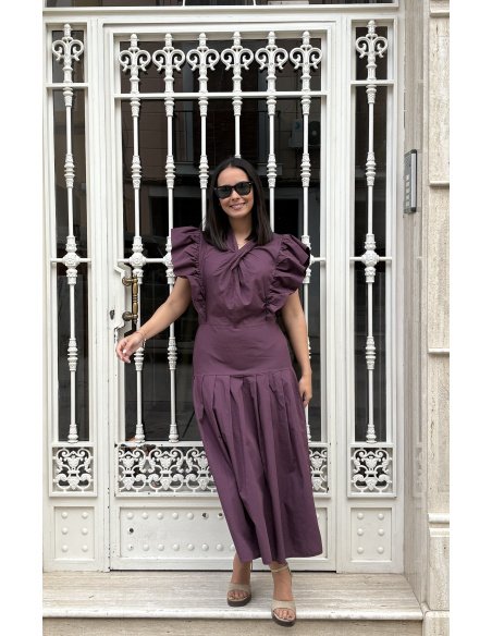 VESTIDO VOLANTE CRUZADO