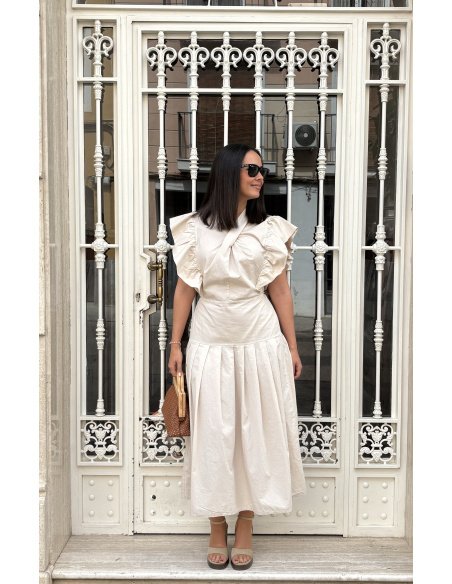 VESTIDO VOLANTE CRUZADO
