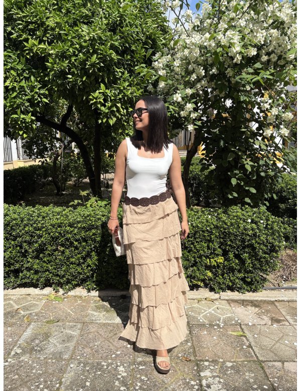 FALDA LARGA VOLANTES