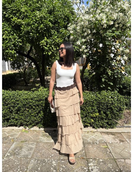 FALDA LARGA VOLANTES