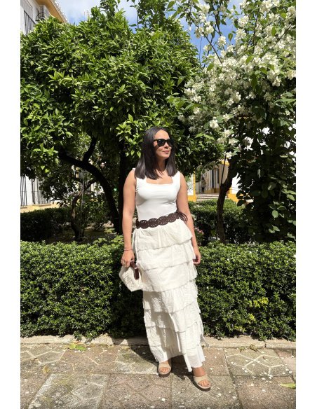 FALDA LARGA VOLANTES