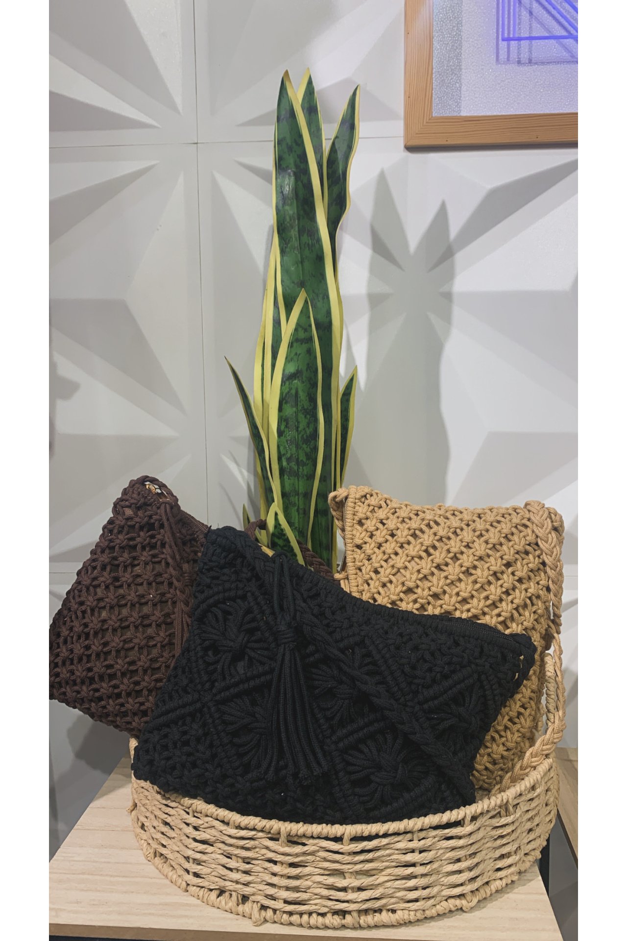 BOLSO BANDOLERA ROMBOS CROCHET