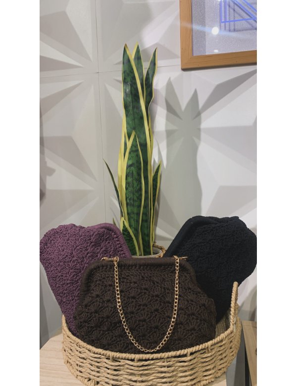 BOLSO OVALADO CROCHET DIBUJO