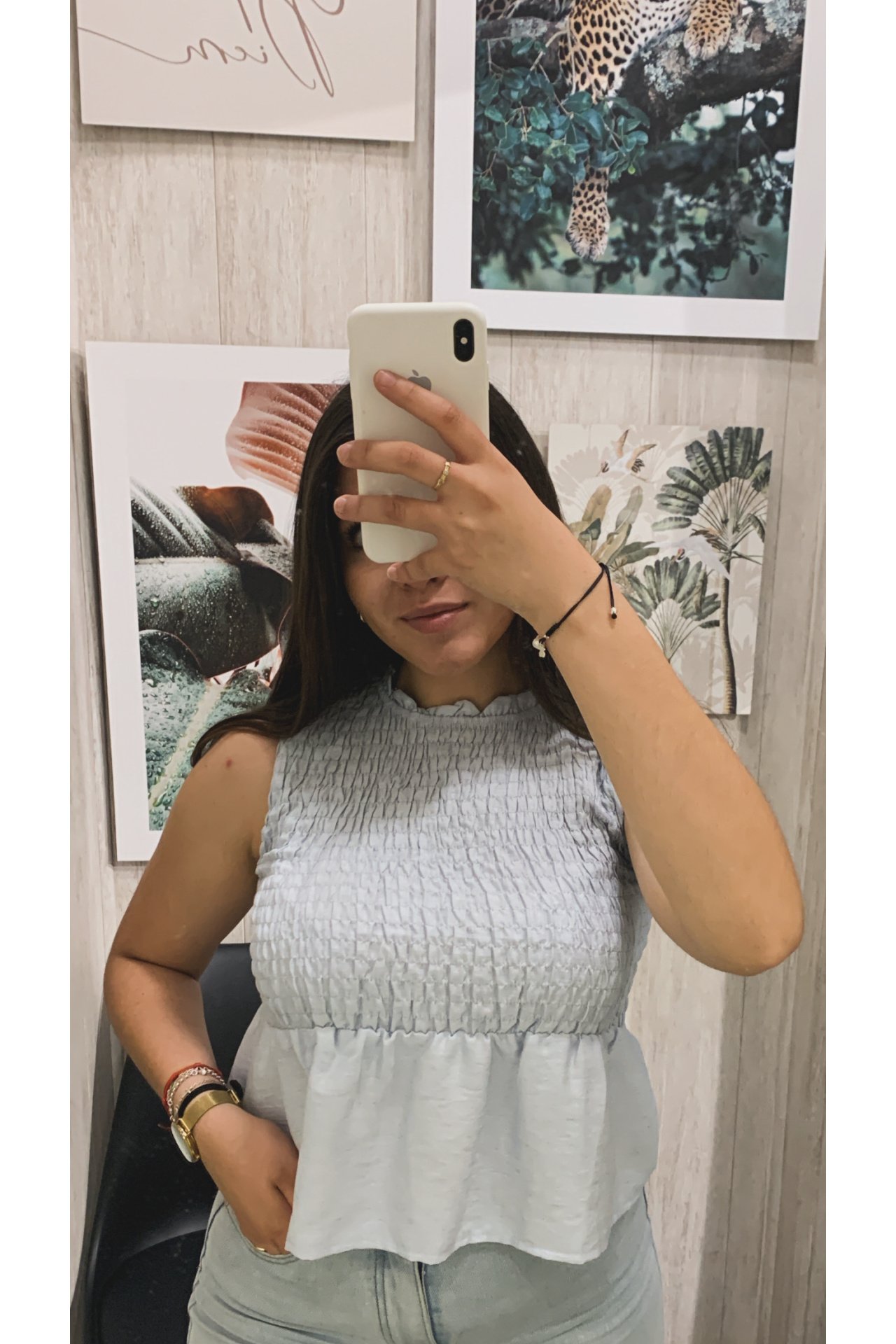 BLUSA NIDO ABEJA VOLANTE