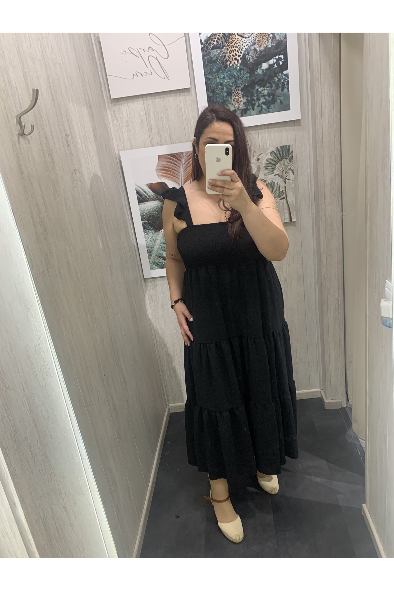 VESTIDO VOLANTES NIDO DE ABEJA
