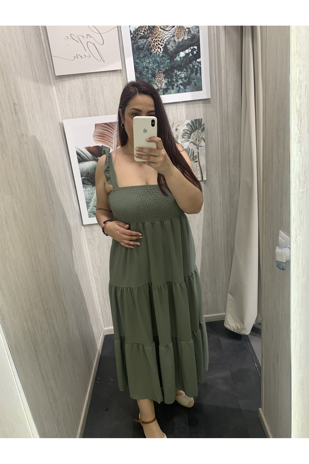 VESTIDO VOLANTES NIDO DE ABEJA