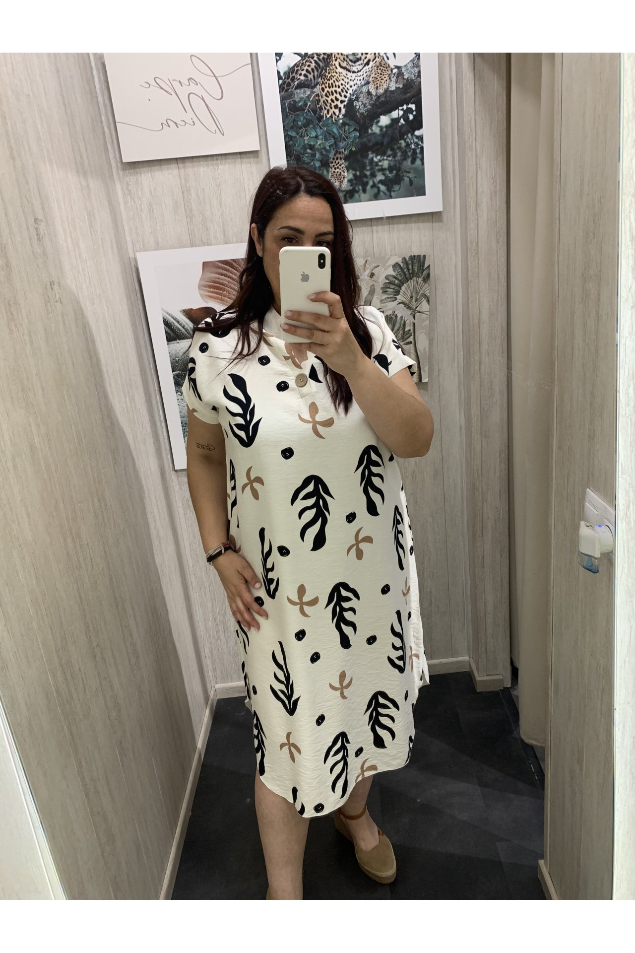 VESTIDO CORALES BOTONES