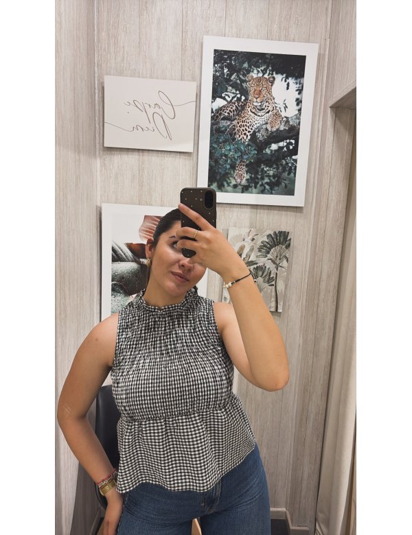 BLUSA VICHY NIDO ABEJA