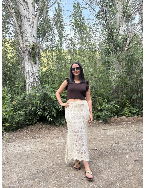 FALDA EBASÉ CROCHET