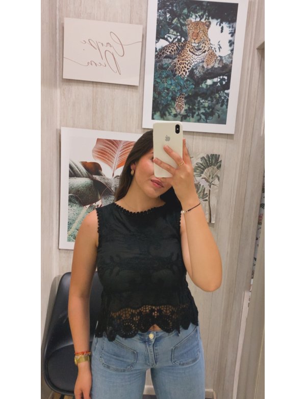 TOP BORDADO CROCHET
