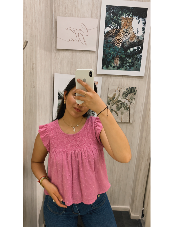 BLUSA NIDO DE ABEJA BRILLO