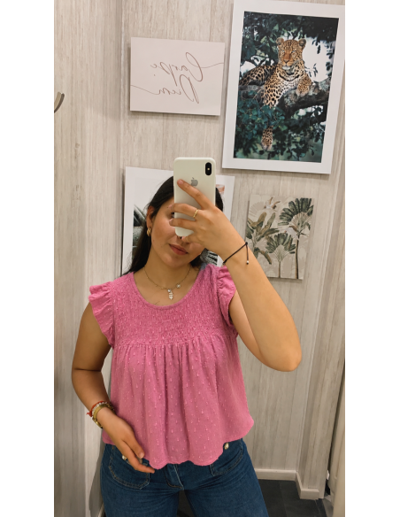 BLUSA NIDO DE ABEJA BRILLO
