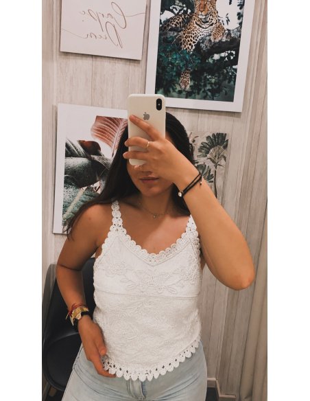 TOP BORDADO TIRANTES CROCHET
