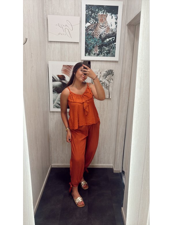 PANTALÓN BOMBACHO LAZO LISO