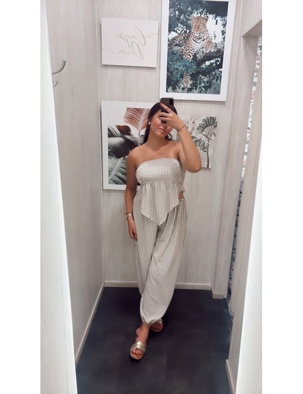 PANTALÓN VICHY BOMBACHO