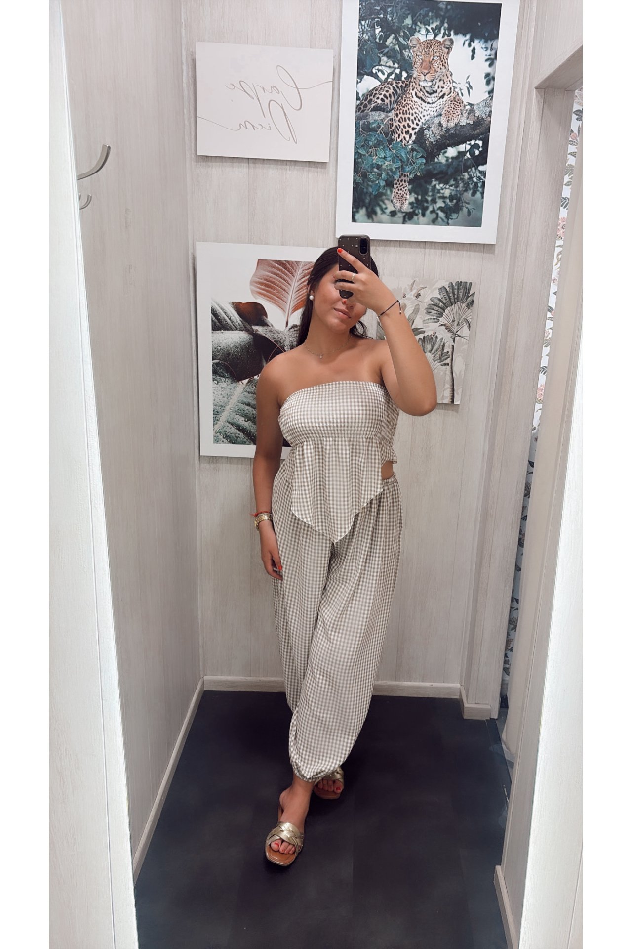 PANTALÓN VICHY BOMBACHO