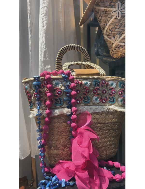 BOLSO RAFIA ESPEJOS