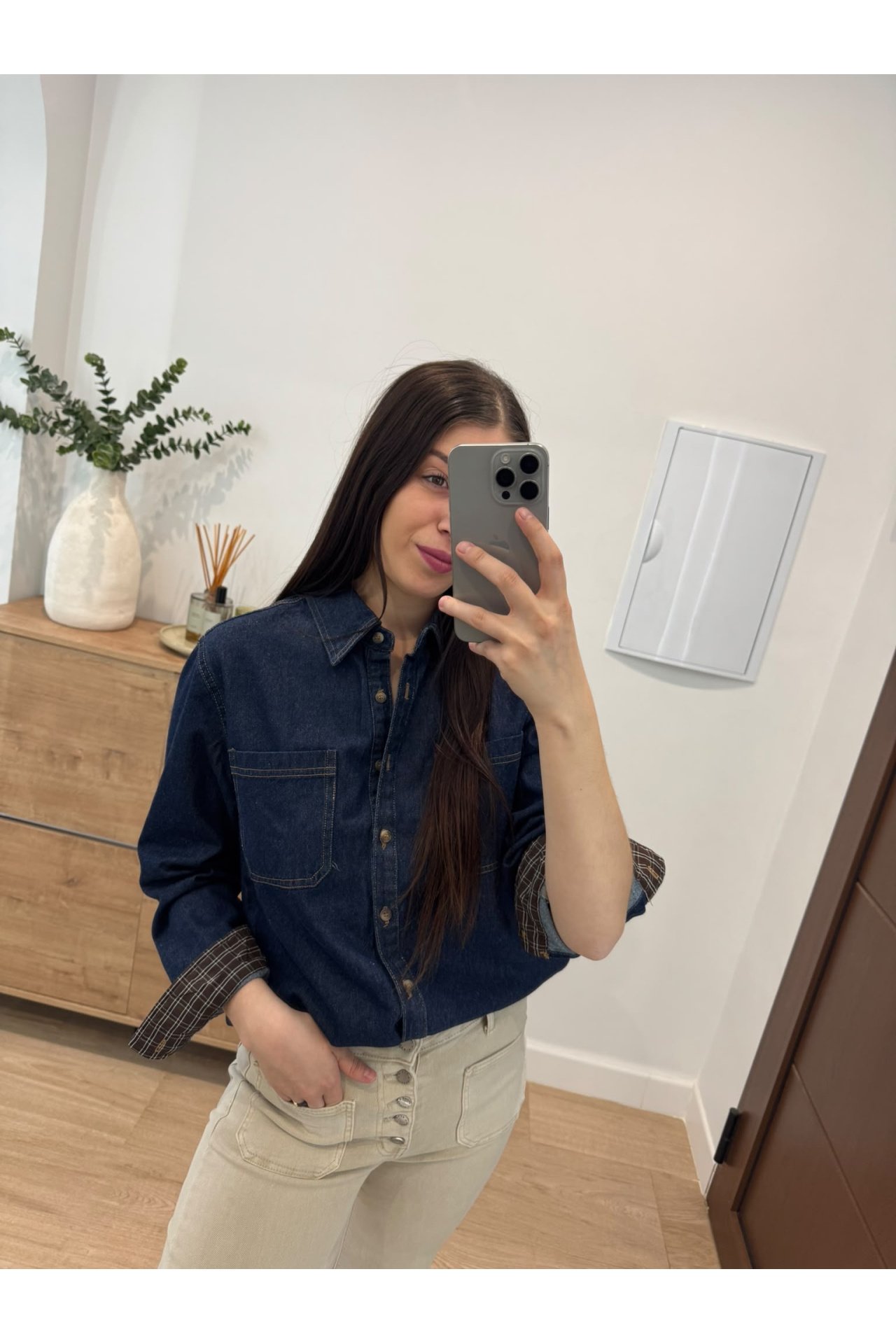 CAMISA DENIM BOLSILLOS
