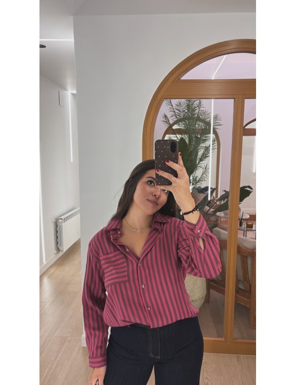 CAMISA RAYAS BOLSILLO