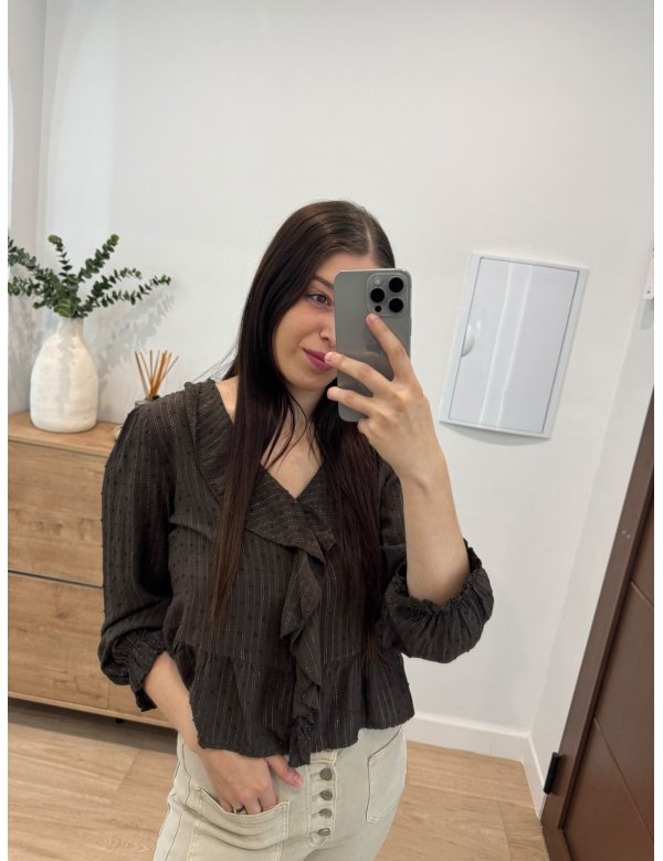 BLUSA BRILLO VOLANTE 2