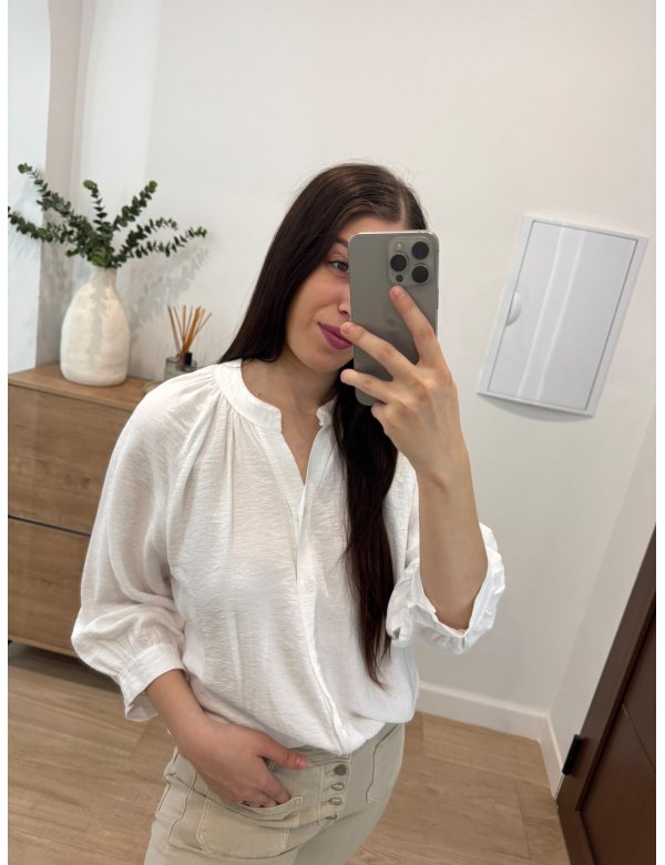 CAMISA ALGODÓN CUELLO REDONDO